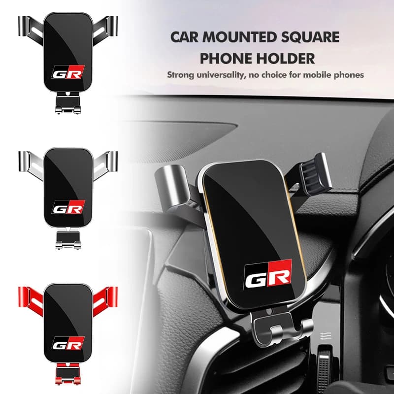 For Toyota Car Phone Gravity Holder Car Air Vent Clip Mount Mobile Phone Holder Crown GR Corolla YARIS Auris C-HR Hilux Vios