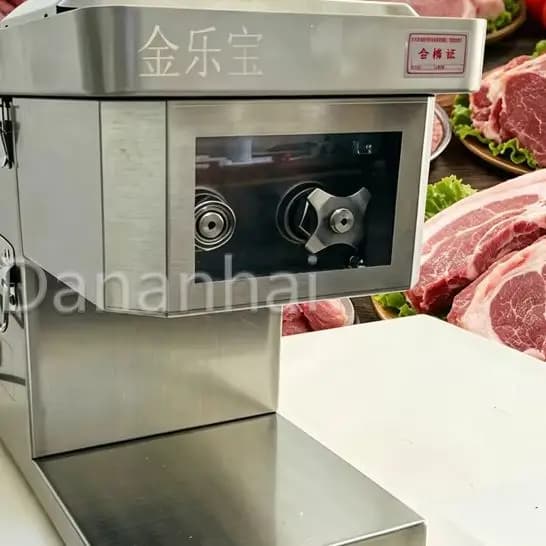 Affettatrice Elettrica Multifunzionale per Carne e Verdure, Uso Domestico e Commerciale, con Set di Lame Staccabili per Cucina