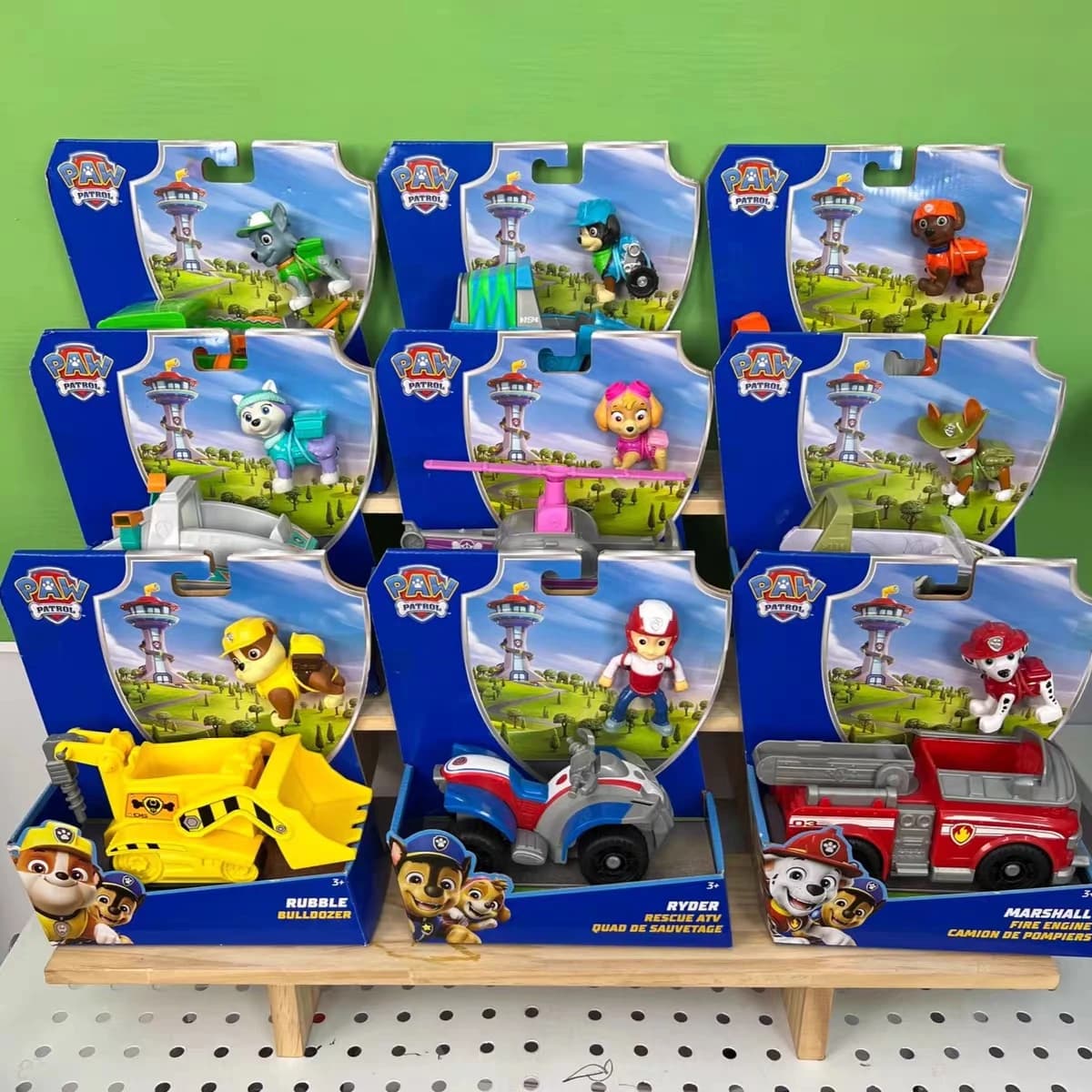 100% autentico Paw Patrol Veicoli giocattolo per bambini con action figure Cani Anime Doll Modello per bambini Compleanno per bambini Regalo di Natale