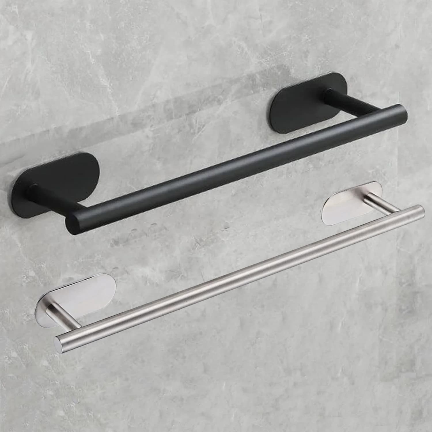 Portasciugamani adesivo per bagno Porta asciugamani a bastone Portasciugamani da bagno autoadesivo Acciaio inossidabile Montaggio a parete Bagno Cucina