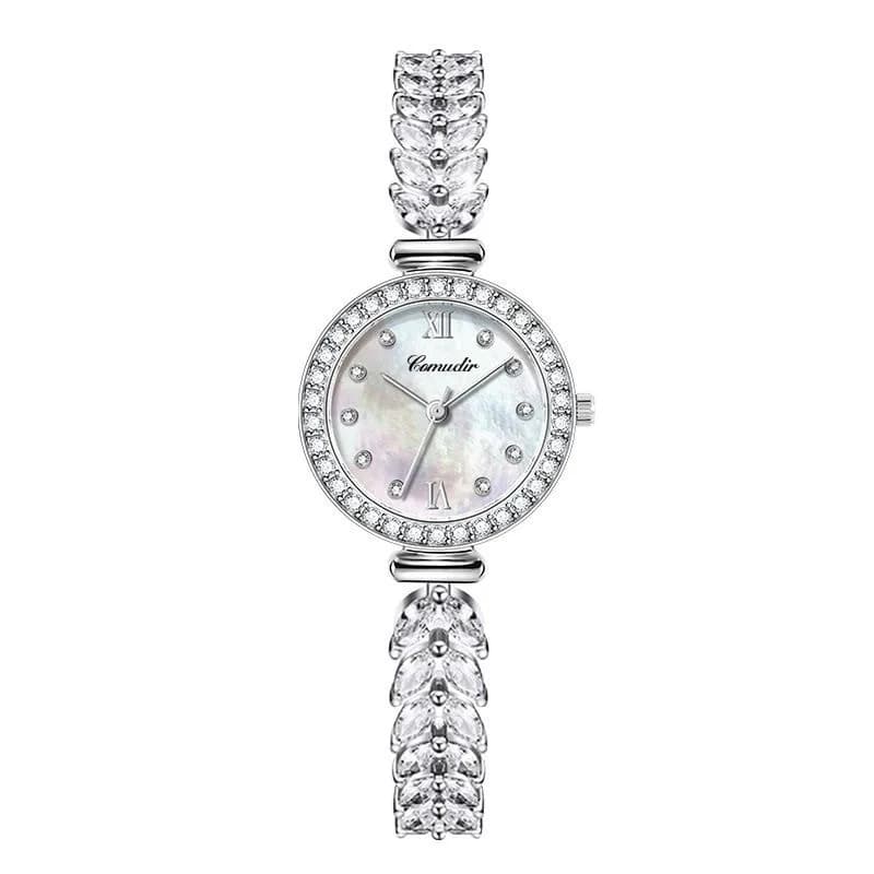 Mermaid Ladies' Watch, Women's Diamond-Inlaid Korean Style Fashion Quartz Watch for Students Watch for Women Waterproof