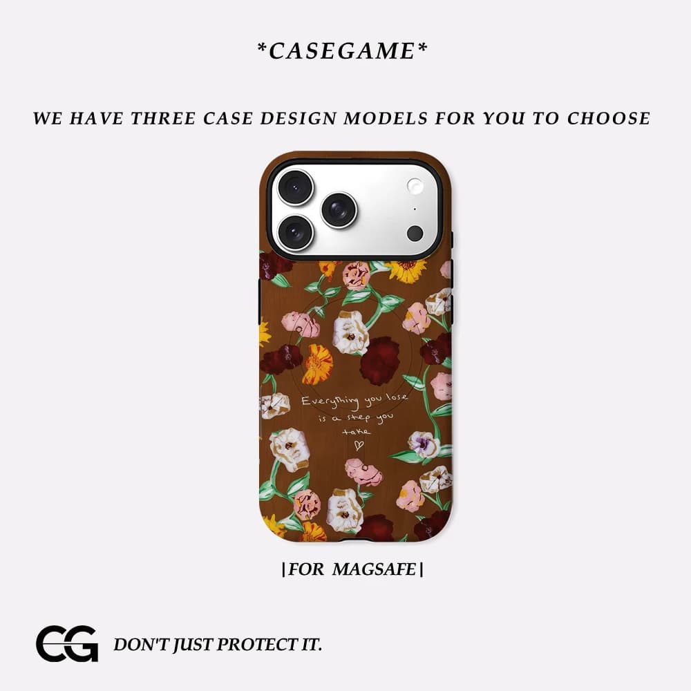 Bohemian Florals Phone Case for IPhone 17 16 15 14 13 Pro Max Plus for Magnetic Single Double-layer Tough Case
