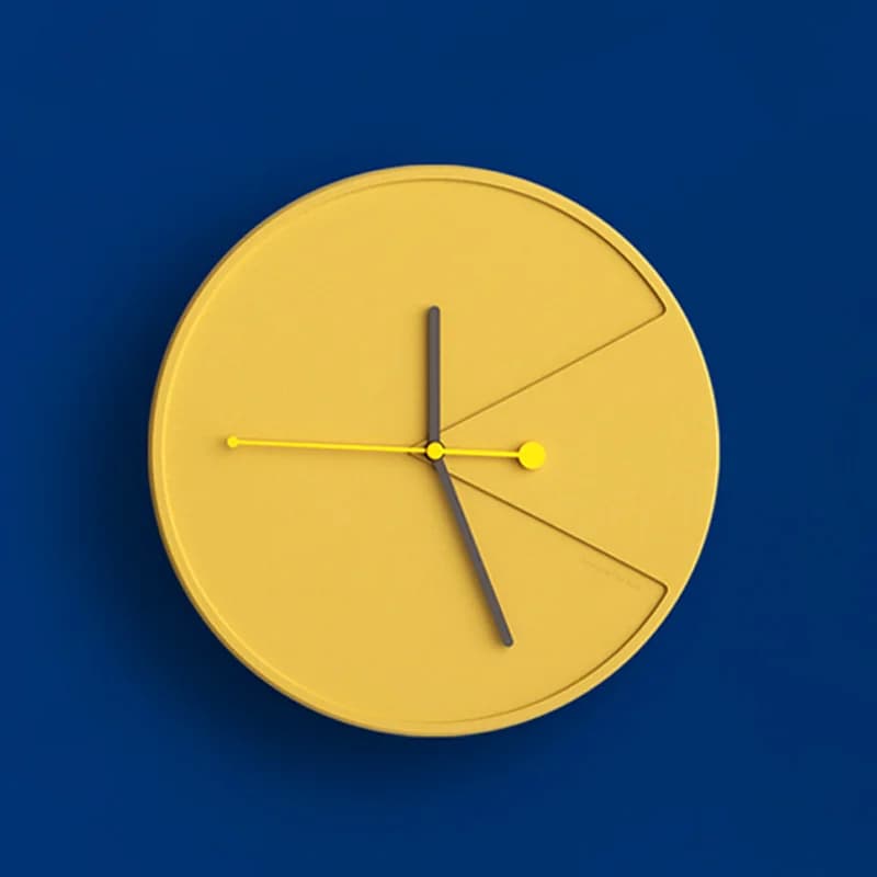 Cemento Giallo Grande Orologio Da Parete Design Moderno 3d Mute Orologi Da Parete Complementi Arredo Casa Orologio di Design Orologio Meccanismo di Complementi Arredo Casa Zione Regalo