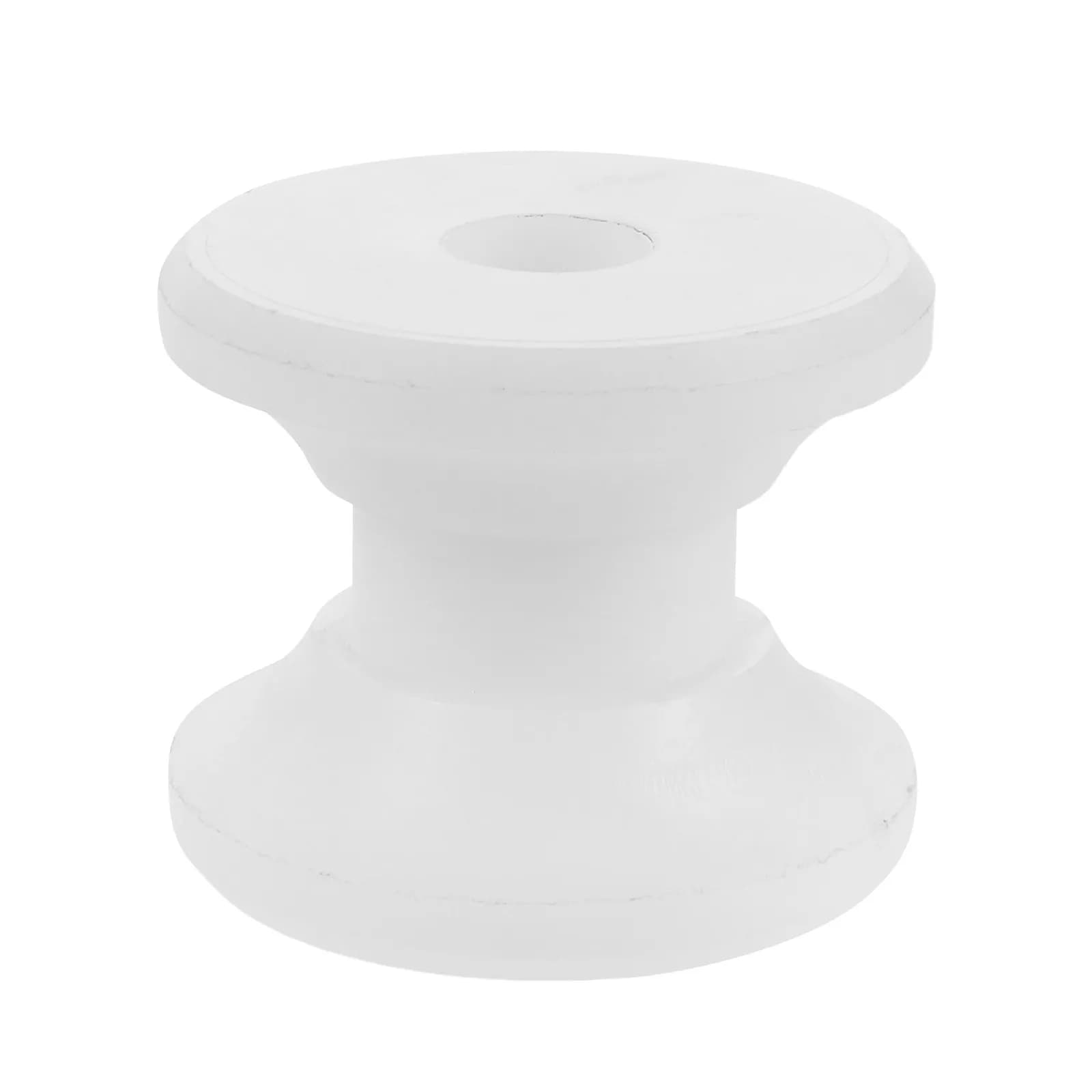 Rullo Ancoraggio per Barche in Nylon Bianco Resistente, Ruota di Ricambio Antiurto per Prua Marina, per Yacht, Kayak, Imbarcazioni e Rimorchi