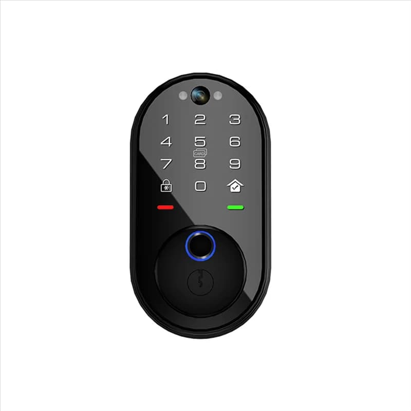 【ADD TO CART】 Serratura videocitofono intelligente Tuya con tastiera touchscreen per porta d'ingresso, catenaccio digitale con controllo app incluso