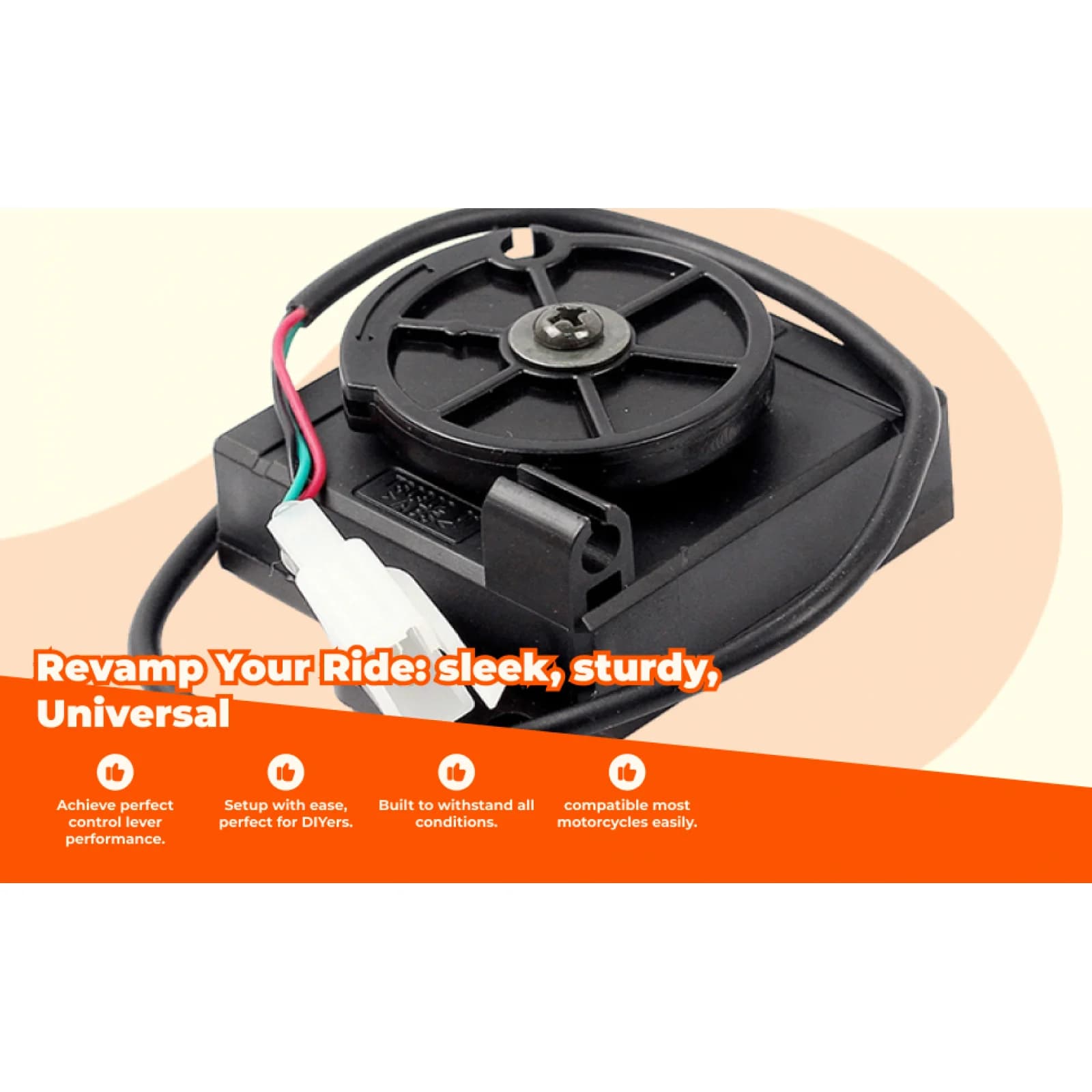 Electric Motorcycle Accelerator Handle Cable Set Plastic Throttle Control for Scooter Replacement Part