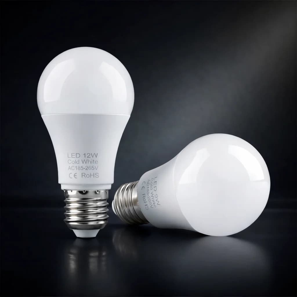 Lampadina LED E27 3W 6W 9W 12W 15W 18W con IC Intelligente, Alta Luminosità, Risparmio Energetico, 220V-240V, Lampada Proiettore