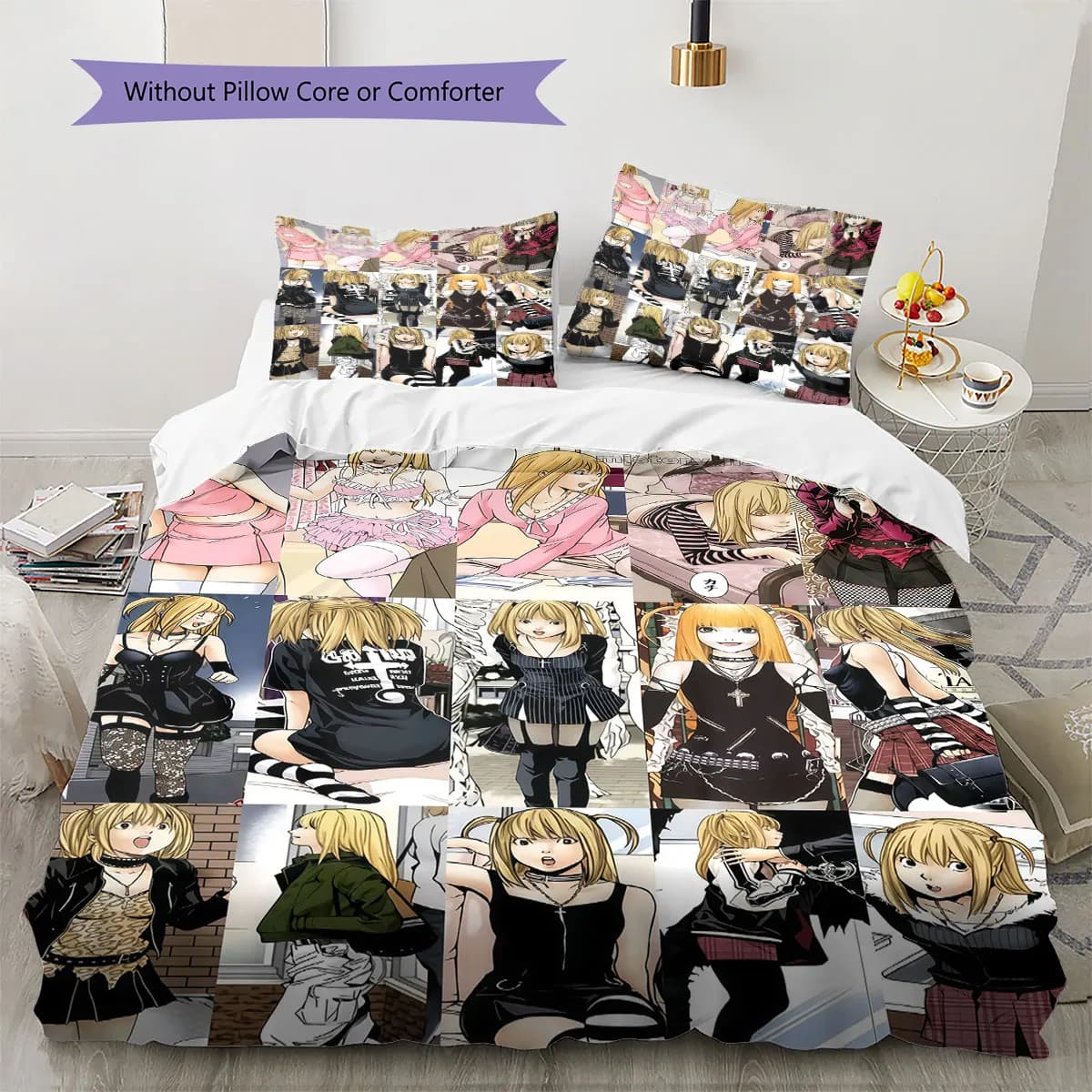 Death Note Soft Duvet Cover Children's Bedding Set,Extra Large Size Halloween Gifts Various Sizes Available -HE9