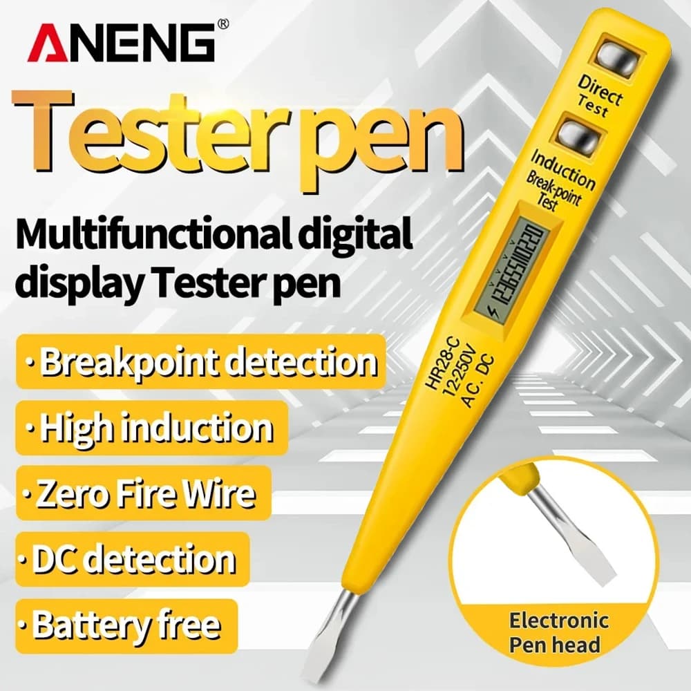 ANENG VD500 Multi Functional Digital Display Sensing Electrical Pen No Battery Required Induction Dual Mode Electrical Test Tool