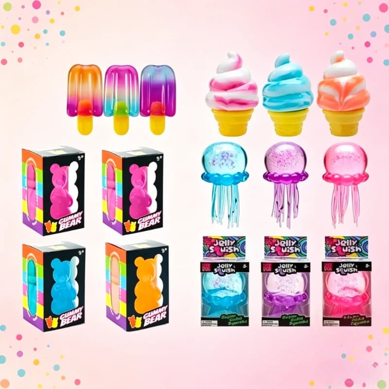 Schylling Needoh Nice Cube Giocattolo Sensoriale Antistress Squishy per Alleviare l'Ansia, Blocco da Spremere per Concentrazione ADHD Bambini e Adulti