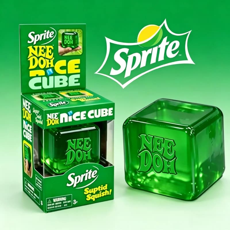 NeeDoh - Nice Cube Giocattolo Sensoriale Antistress Squishy per Adulti, Cubo Sensoriale da Scrivania per Alleviare l'Ansia e Migliorare la Concentrazione
