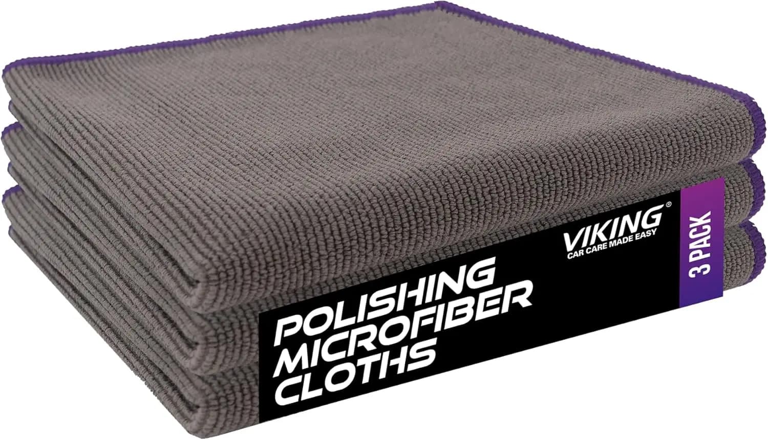 Panni in Microfibra per Detailing Auto, Confezione da 3, 40x40 cm, Asciugamani per Lucidatura e Rimozione Cera