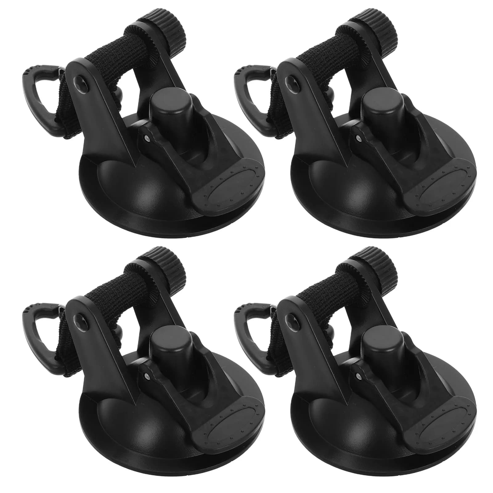 4 Pezzi Ganci a Ventosa Versatili per Auto, SUV, Camper, Tenda da Sole, Tenda da Campeggio, Viaggi all'Aperto, Montaggio Portatile Resistente e Impermeabile