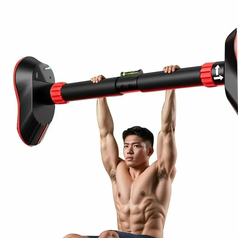 Wall adjustable traction bar for door, home workout equipment