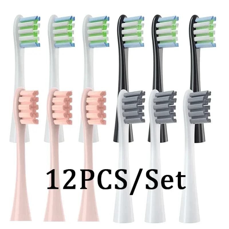 12PCS Oclean X/X PRO/ Z1/ F1/ One/ Air 2 /SE Electric Tooth Brush DuPont Soft bristles nozzles