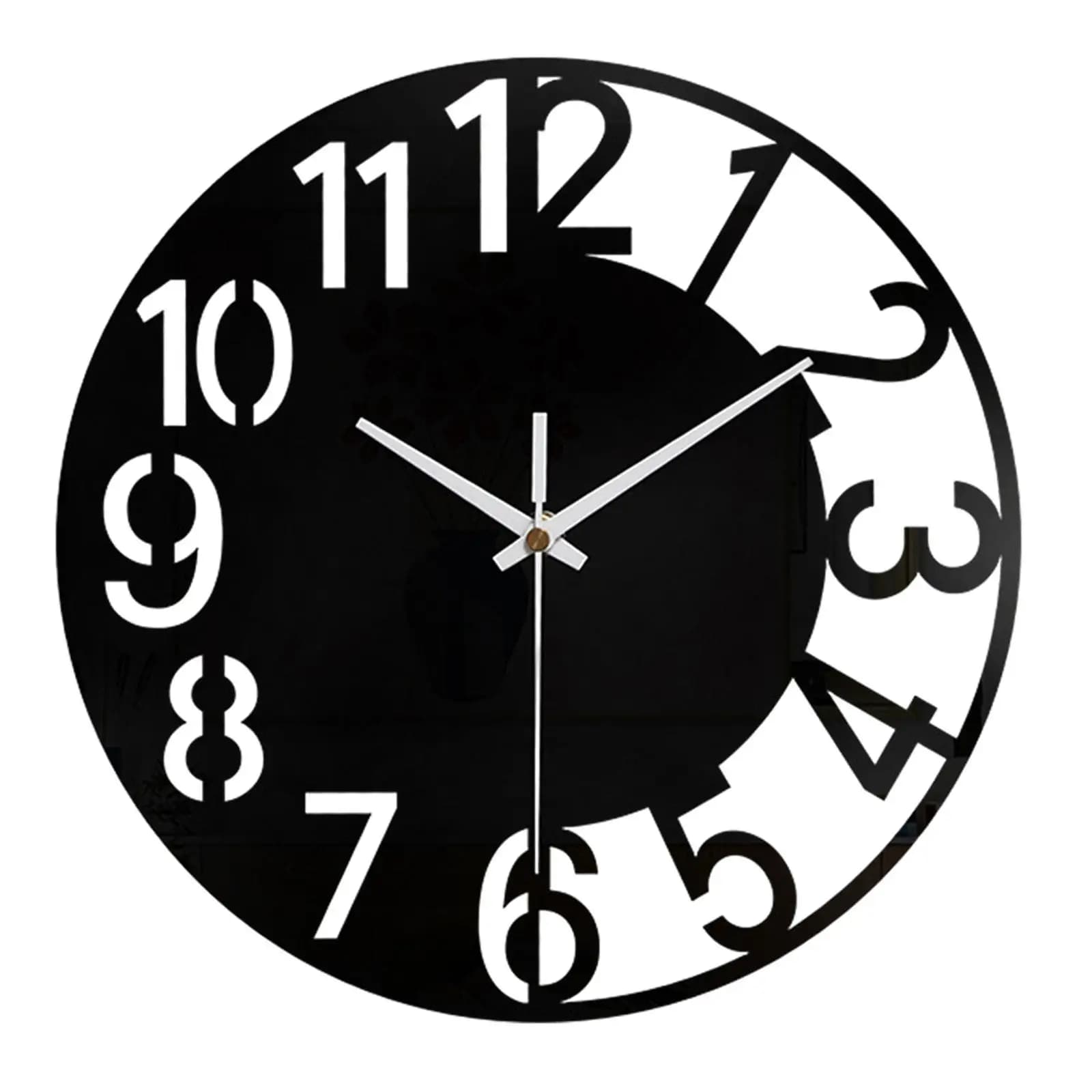 Acrylic Wall Clock Silent Simple Creative Minimalist Large For Bedroom Office