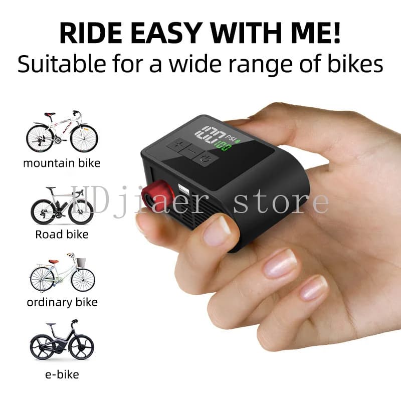 Mini Pompa d'Aria per Biciclette da Strada e Mountain Bike