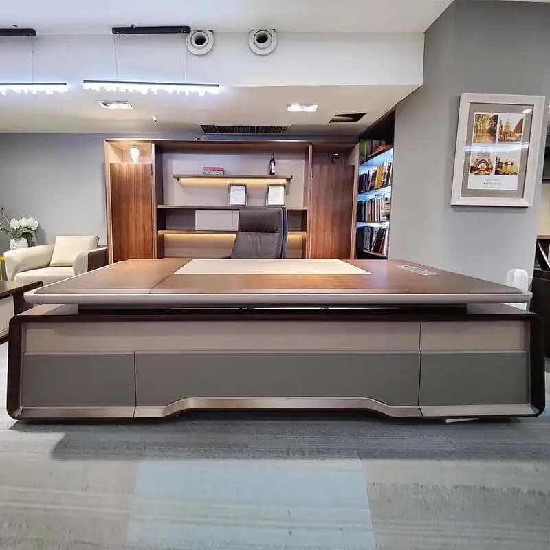 Combinazione di design Organizzatore da scrivania da lavoro Scrivanie per computer europee di fascia alta Mobili leggeri di lusso di fascia alta Bureau Meuble