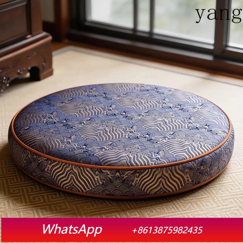Yjq Chinese futon seat cushion meditation mat household kneeling mat Buddhist hall round meditation mat
