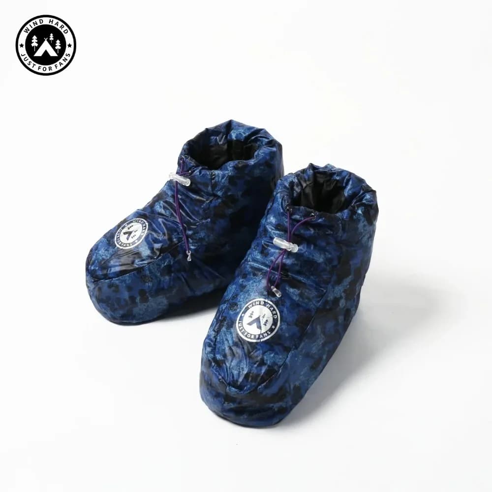 AEGISMAX WIND HARD Pantofole Ultraleggere in Piumino, Coprigambe Invernali Caldi, Calzini in Piumino per Interni, per Sacco a Pelo 20D Camouflage