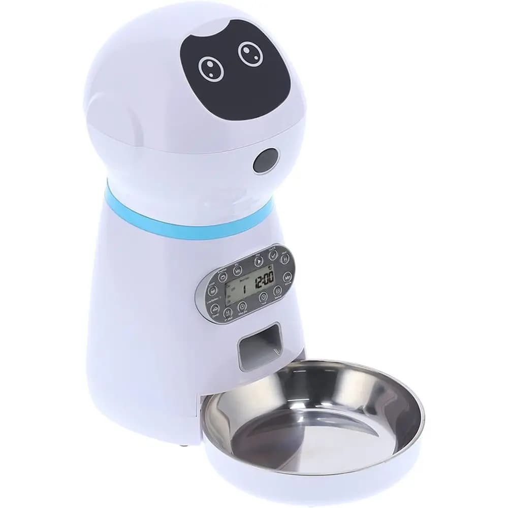 Distributore Automatico di Cibo per Animali - Ciotola Robotica per Cani per l'Ora del Pasto