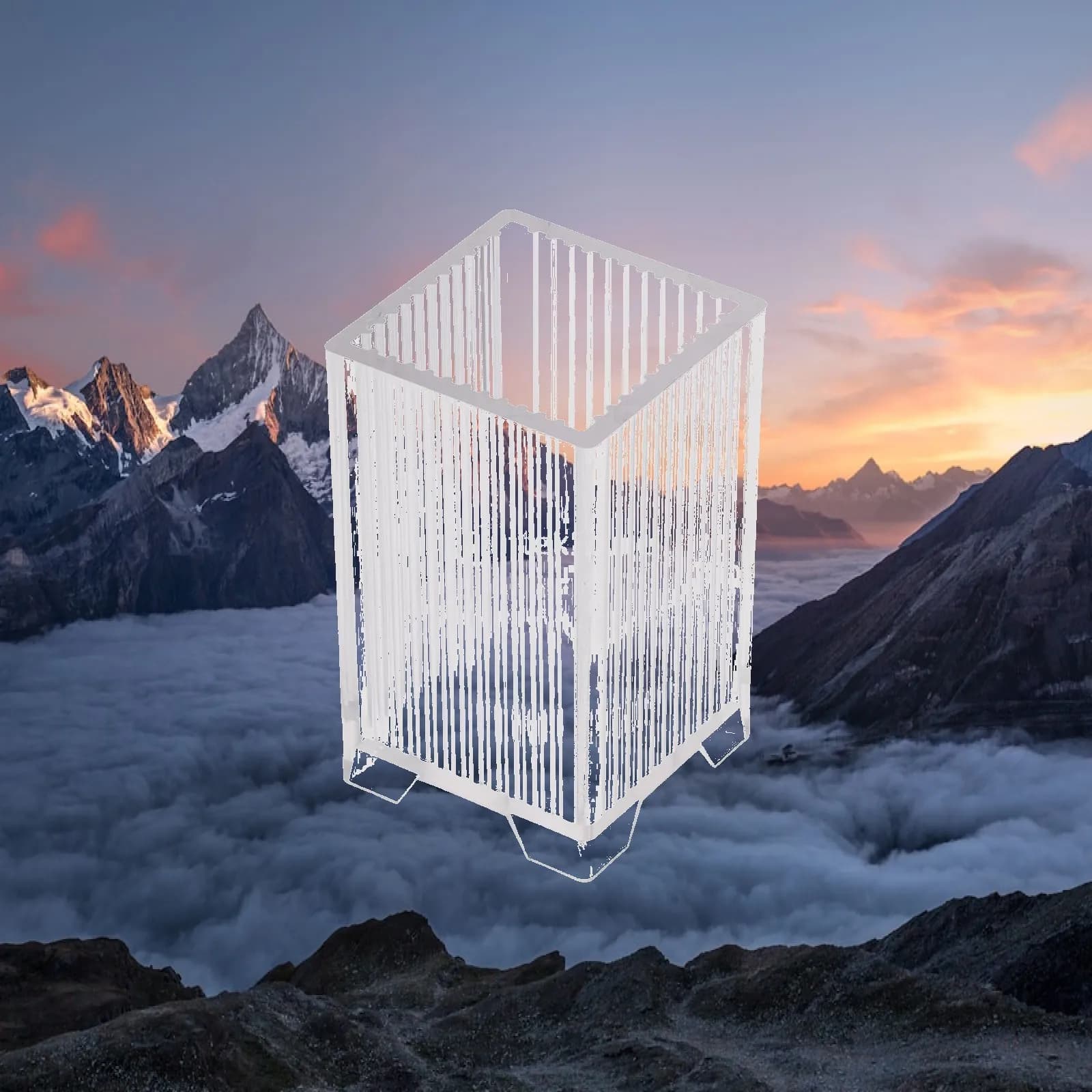 Clear Candle Mold Square Sawtooth Plastic Pillar Mold DIY Candle Making Supplies for Home and Gift Candles