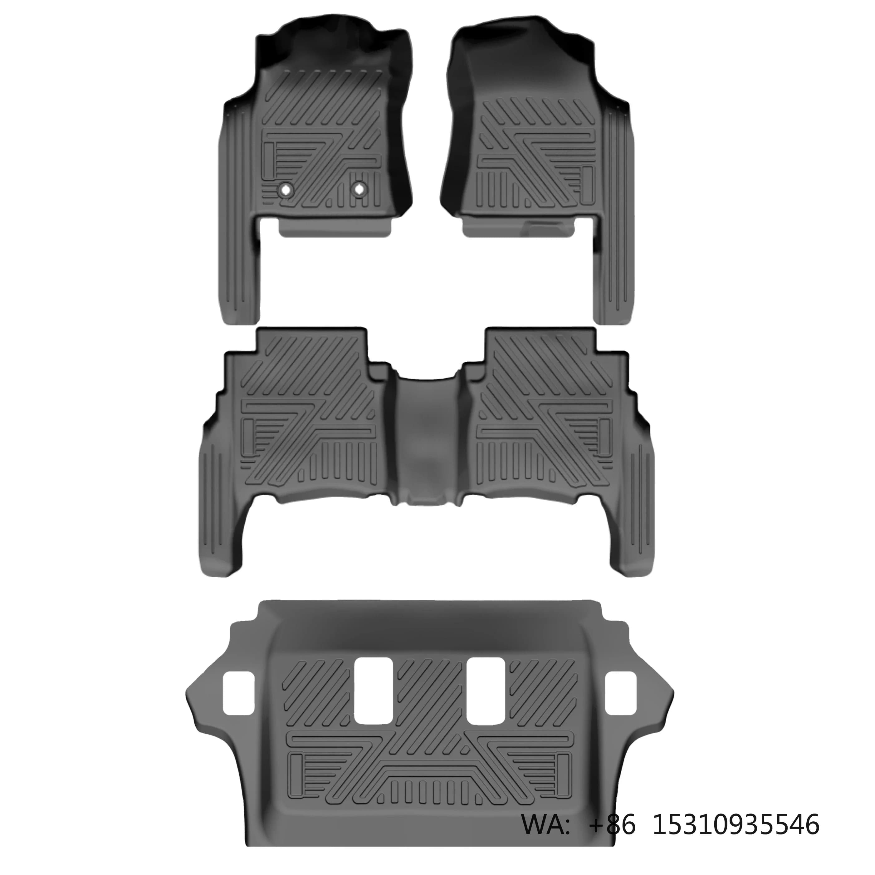 OEM Custom All Weather Anti Slip 5D Full Coverage Car Floor Mats, Waterproof Custom Fit Auto Interior Foot Pads