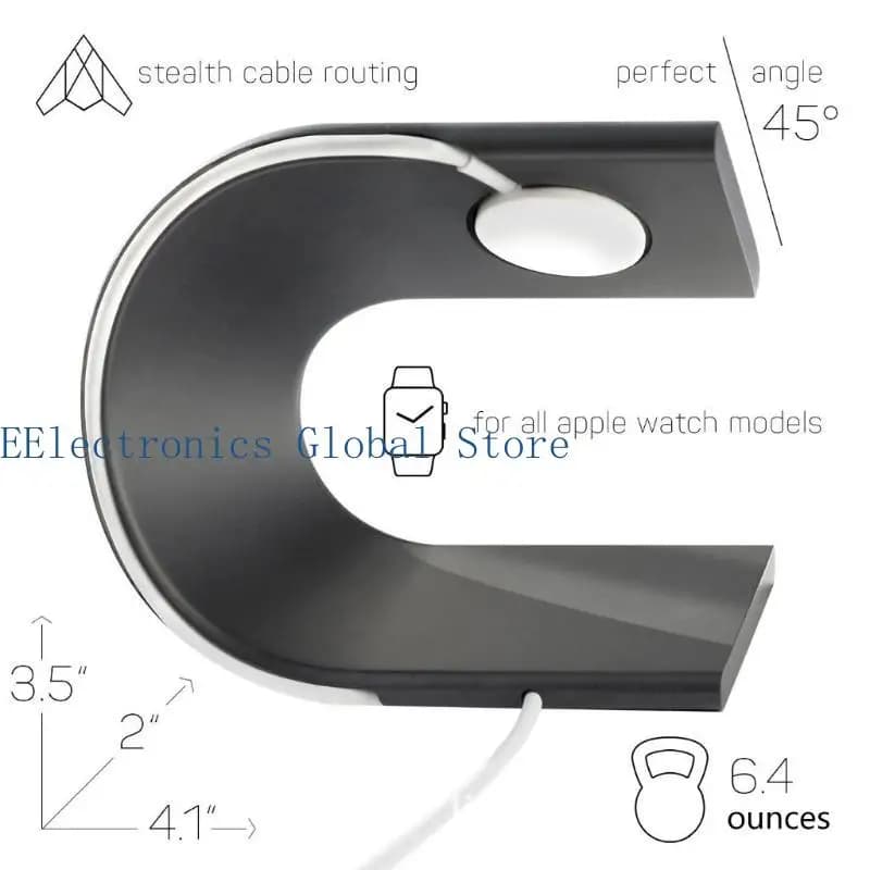 462B per caricabatterie Watch Staffa montaggio con supporto dock stabile adatta per Apple-Watch 1 2 3 4 Supporto
