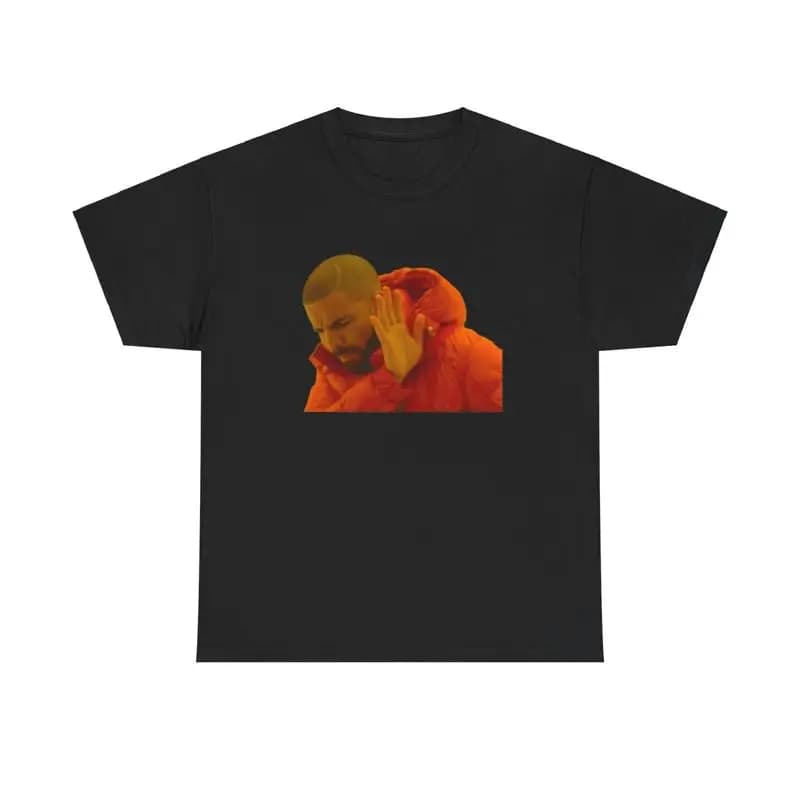 Drake Meme Camicia divertente umorismo internet cultura carina atmosfera vibe pop divertente gif tee
