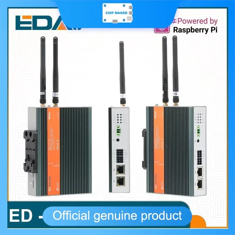 Computer industriale ED-IPC3120 basato su Raspberry Pi CM5, Broadcom BCM2712, scheda microSD e espansione SSD M.2 NVMe