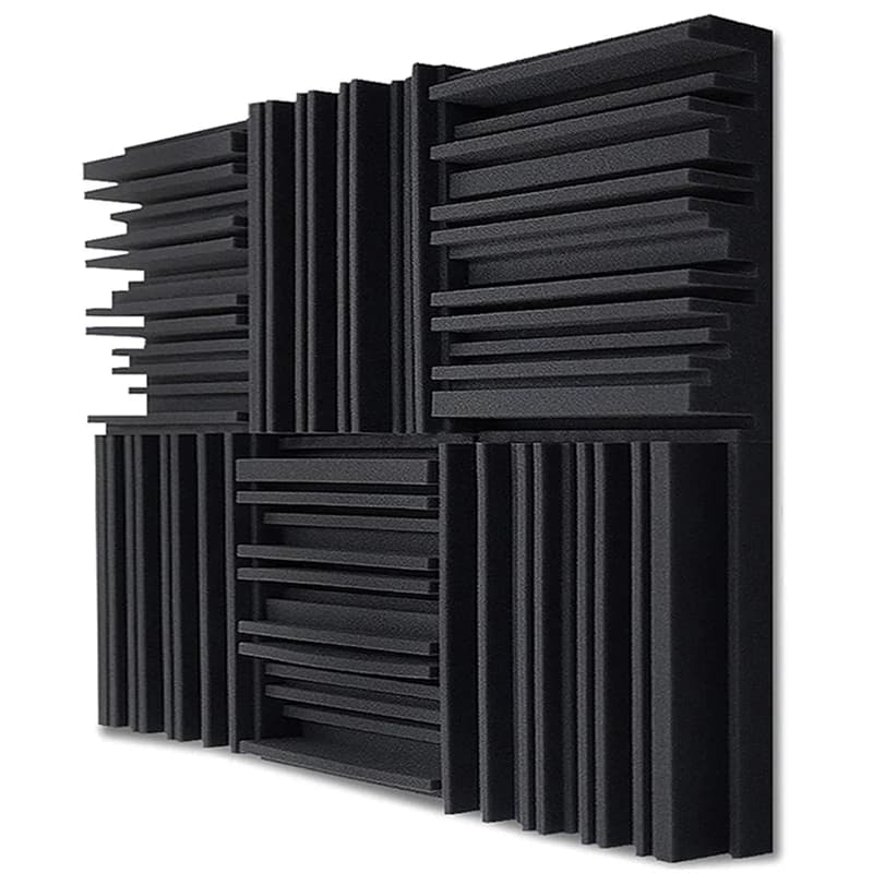 Pannelli Fonoassorbenti in Schiuma Acustica AEE6-24Pcs per Studio, Spugna Insonorizzante per Batteria, Trattamento di Assorbimento per Sale KTV, Pad in Schiuma Poliuretanica per Pareti