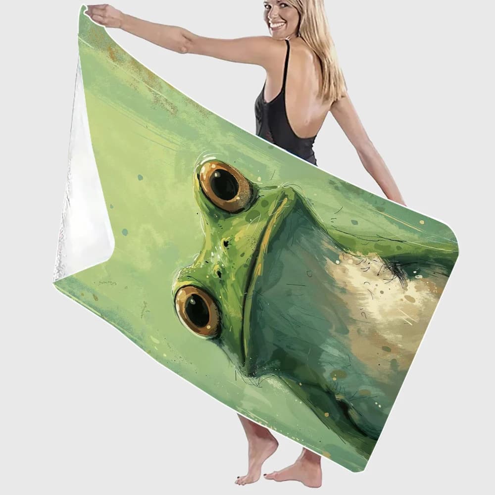 Women's Adult Yoga Mat Green Frog Mat 8.4