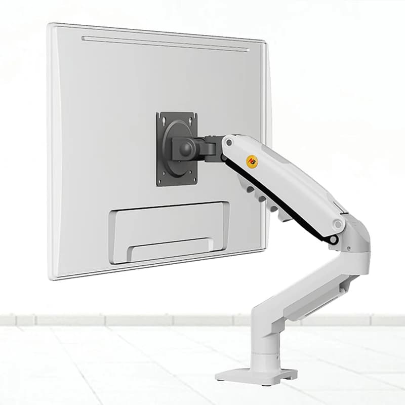 Supporto da Scrivania Regolabile per Monitor da 4,4 a 19,8 libbre con Funzione di Inclinazione, Rotazione e Orientamento NB F80