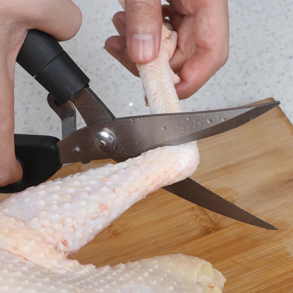 Forbici da cucina Super Power 4Cr13 forbici per pollame in acciaio inossidabile pollo anatra pesce frutti di mare taglierina utensili da cucina multifunzione