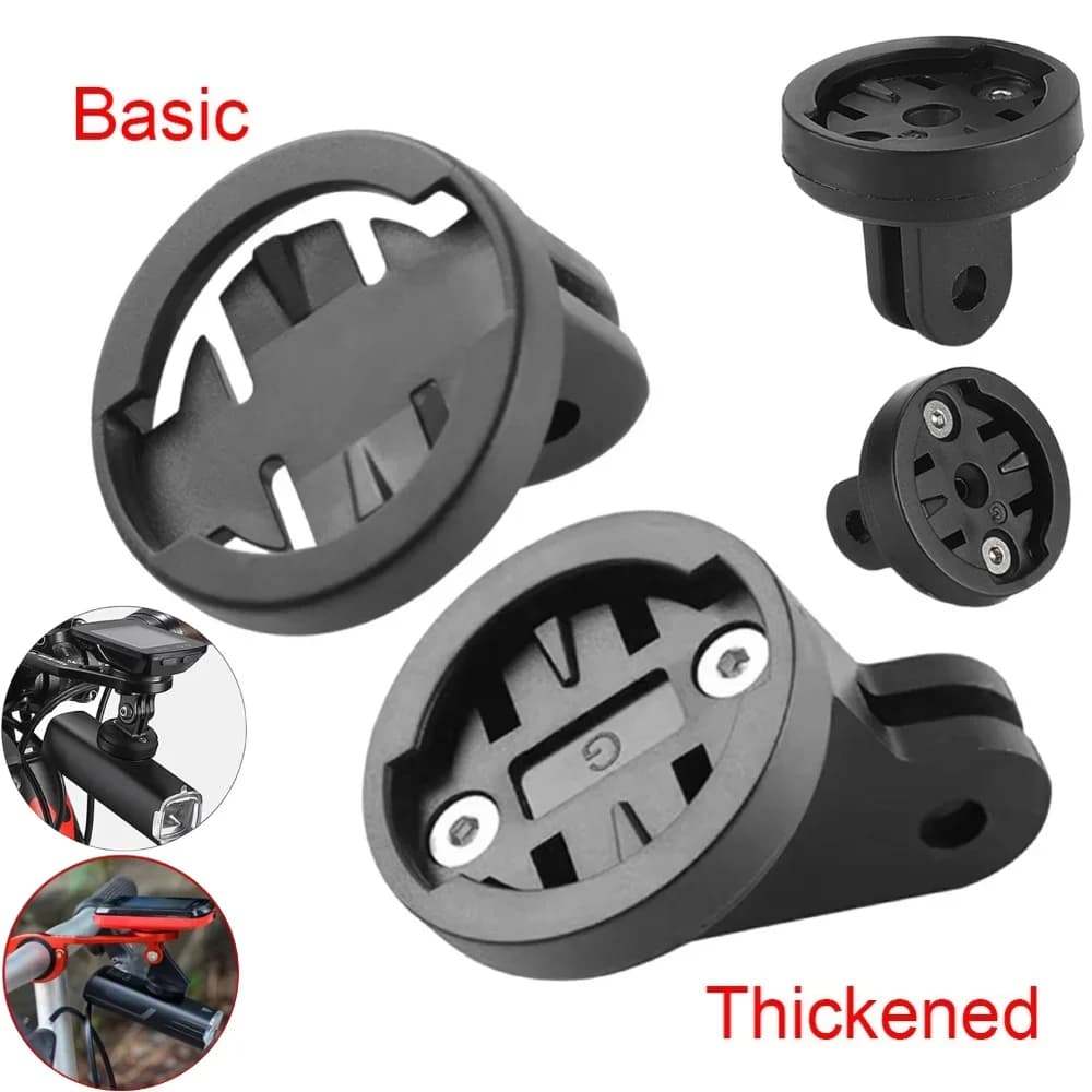 Per Garmin Gopro Mountain Bike Supporto per luce Sedile di collegamento Supporto per computer con manubrio ad angolo regolabile per base di fissaggio della fotocamera