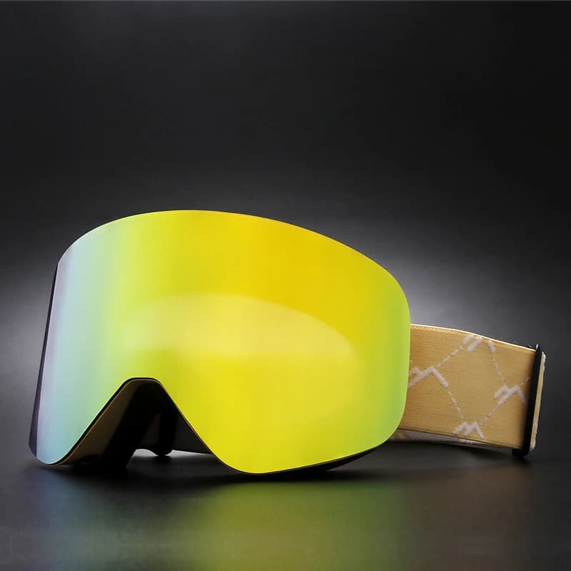 Magnetic Cylindrical Ski Goggles Double Layer Anti Fog Snowboard Goggles UV Protection Windproof OTG Ski Glasses For Adult