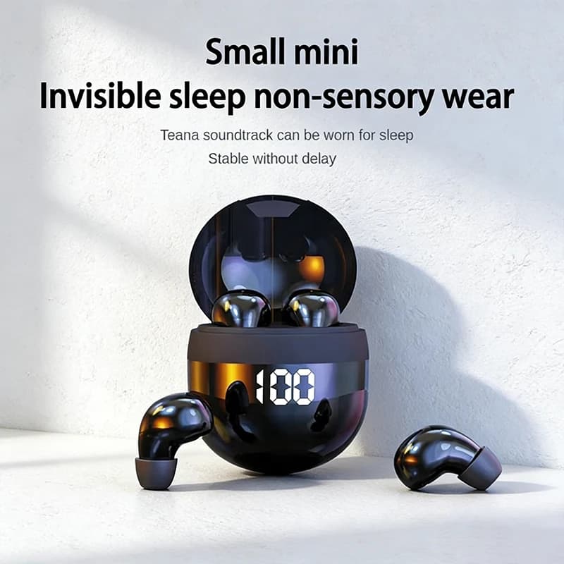 SK18-Mini Wireless Bluetooth HiFi Headphones Invisible Headphones In-Ear for Sport
