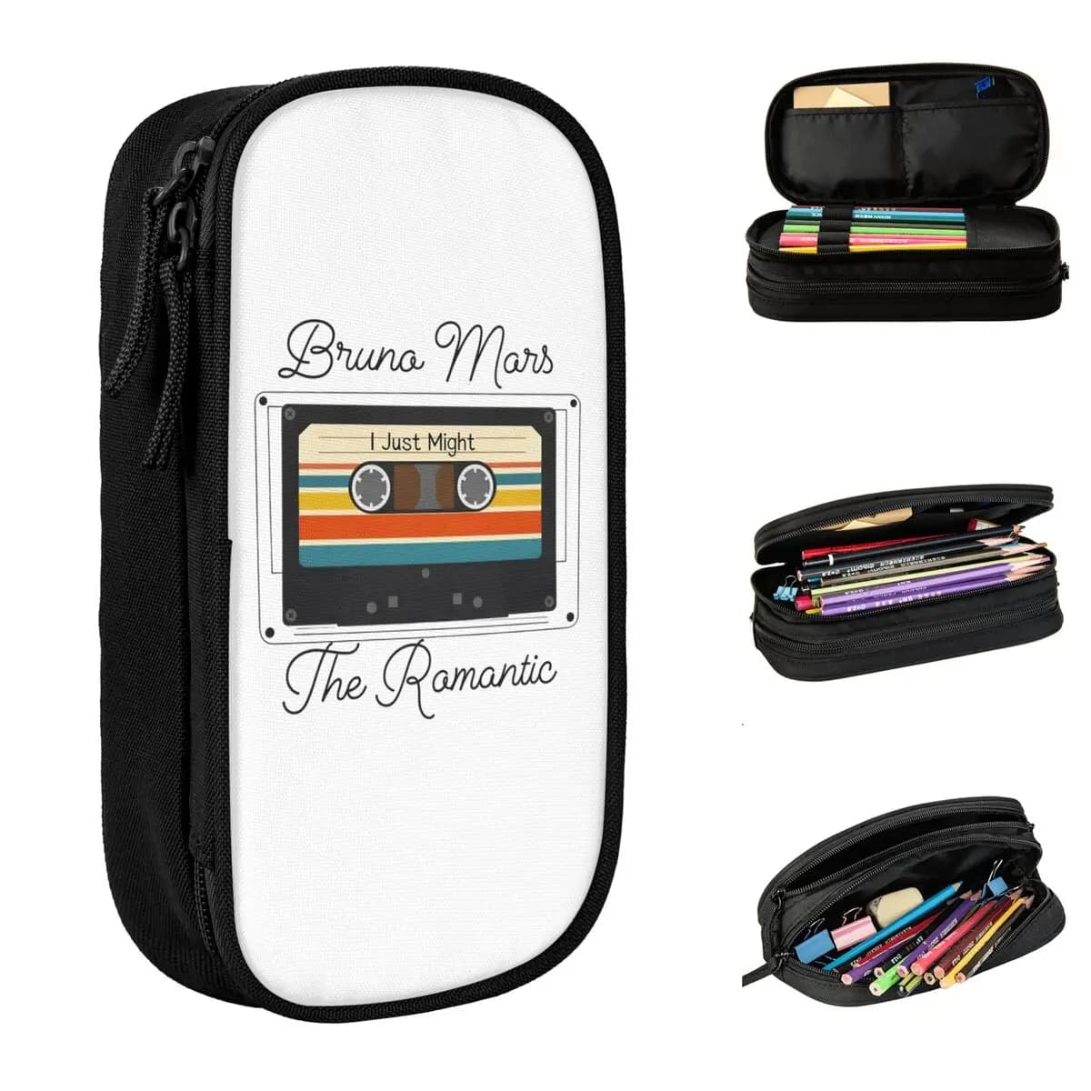 Astuccio Portapenne The Romantic Tour Bruno Mars 2026, Porta Penne, Borsa per Cancelleria, Regalo per la Scuola