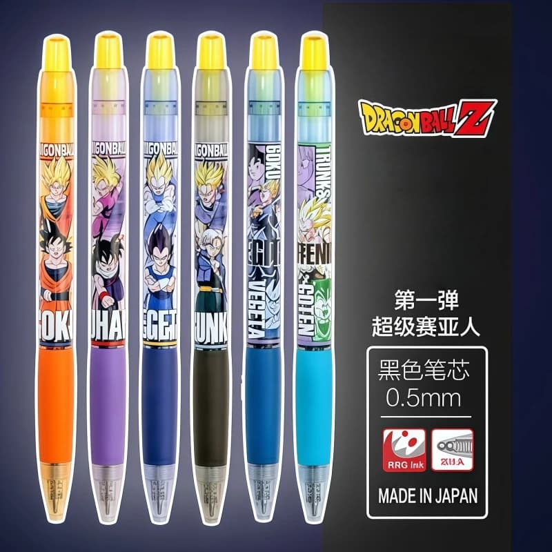 Dragon Ball Z Collaboration Super Saiyan Signature Pen Cartoon Anime Goku Vegeta Cell 0.5mm Retractable Gel Pen Study Stationery
