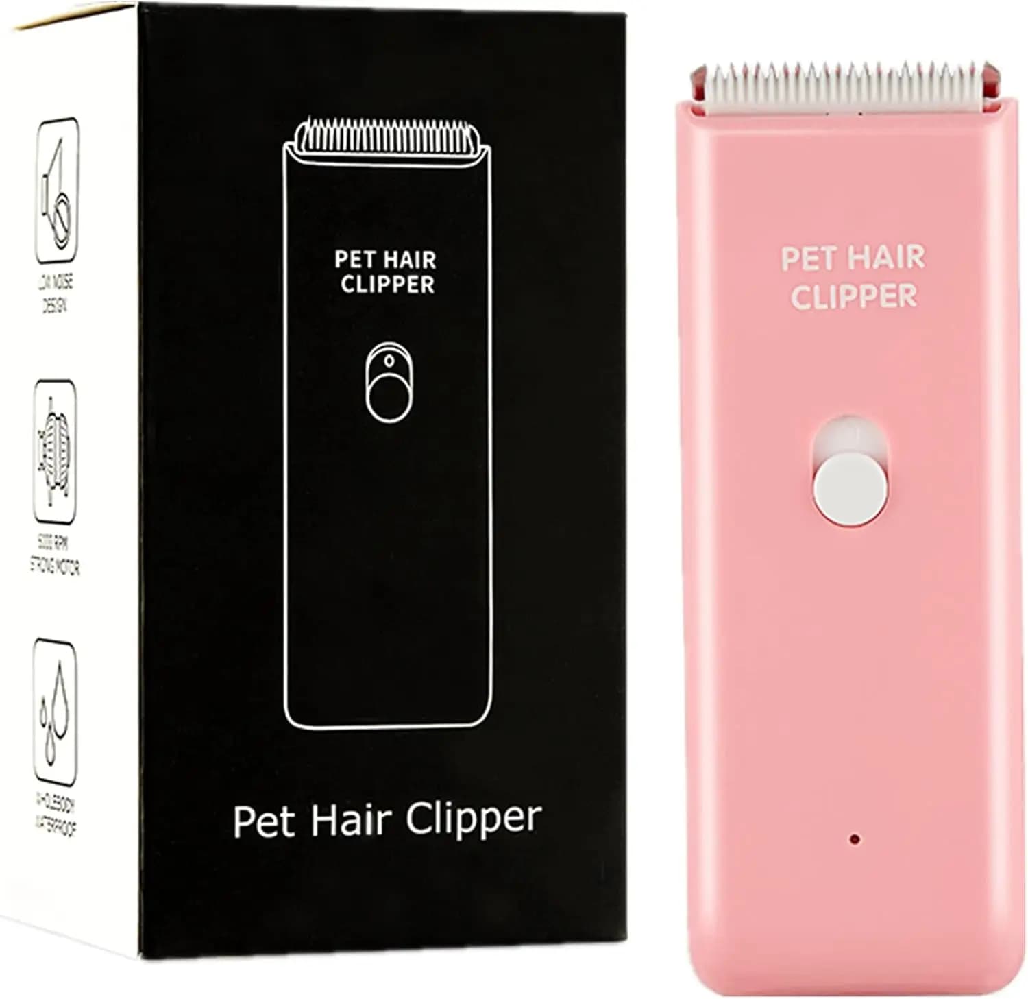 Tosatrice per Animali Domestici Ricaricabile USB, Trimmer Silenzioso e Impermeabile per Cani e Gatti da Casa
