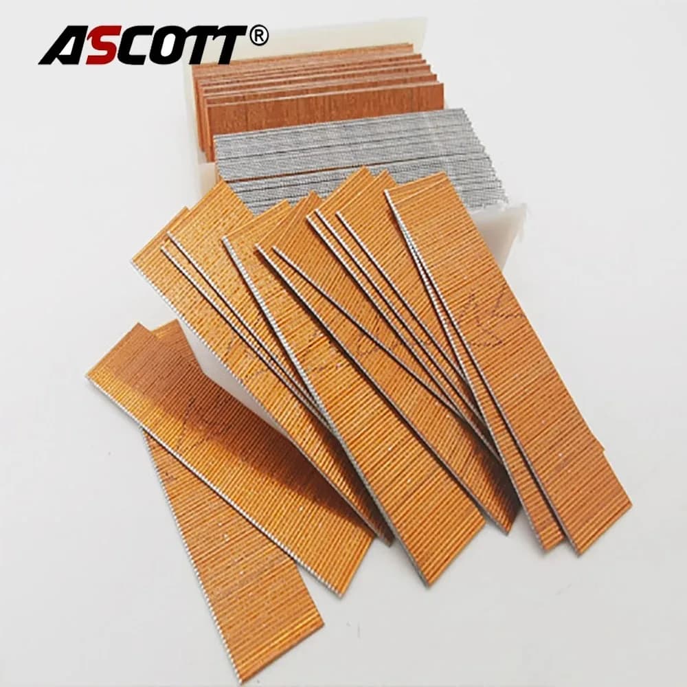 10000 pz/scatola 6-30mm Chiodi Perno Senza Testa 23 Gauge Placcatura In Rame Brad Chiodi Per Il Modello P625 P630 Cucitrice Ad Aria