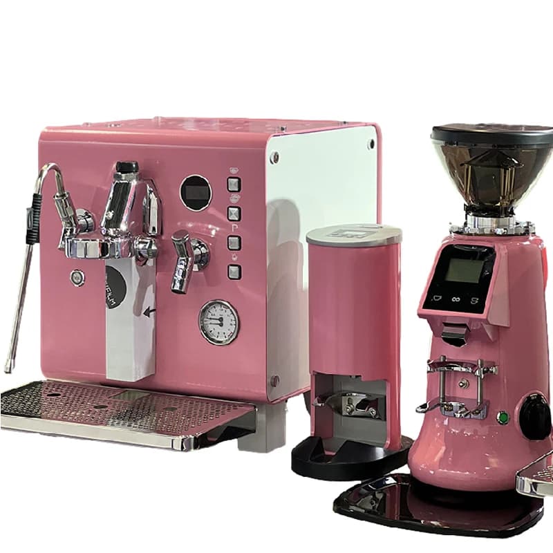 Macchina da Caffè Professionale Rosa Semi-Automatica per Espresso per Uso Commerciale