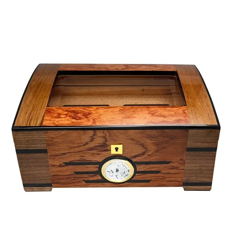 Humidor, umidificatore per finestre con pittura patchwork in legno di cedro, idratante
