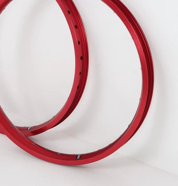 Red Gold Double Wall Ebike Rim, 36 Hole Heavy Duty Wheel Rim 20X3.0/24X3.0/26X3.0 for Electric Bicycle