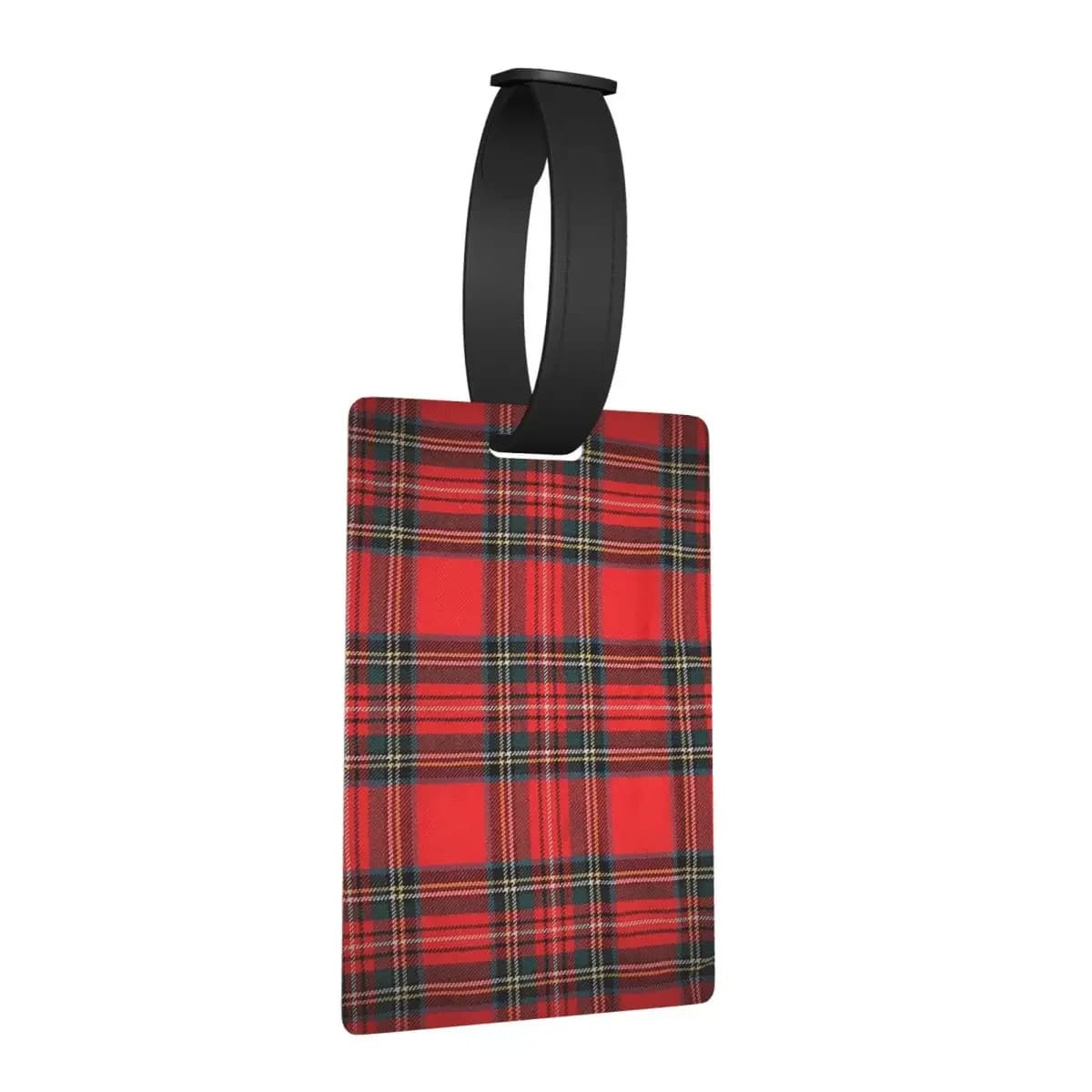 Royal Stewart Tartan Etichette per bagagli Accessori per valigie Viaggi Bagagli portatili Etichetta d'imbarco Porta etichette ID Nome Indirizzo