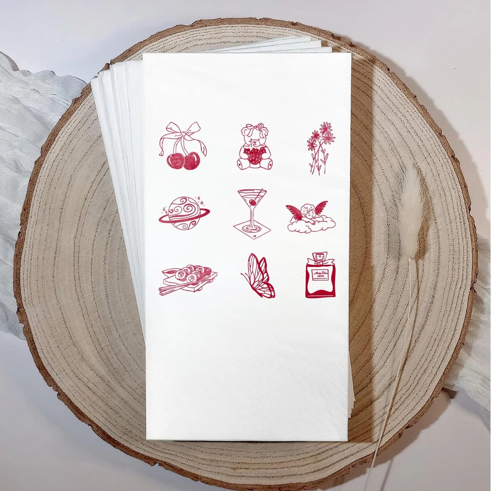 Tovaglioli da cocktail estetici, asciugamani personalizzati per ospiti di festa, simpatici tovaglioli da addio al nubilato, divertenti tovaglioli per bevande, decorazioni per bar per eventi alla moda