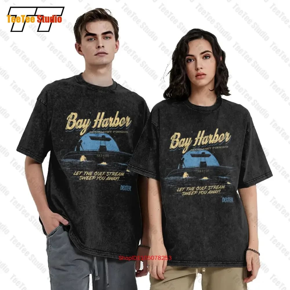 Dexter Moonlight Fishing Tv Show Vintage Golf Wear T-Shirt 4BQ3 Short Sleeve Tee