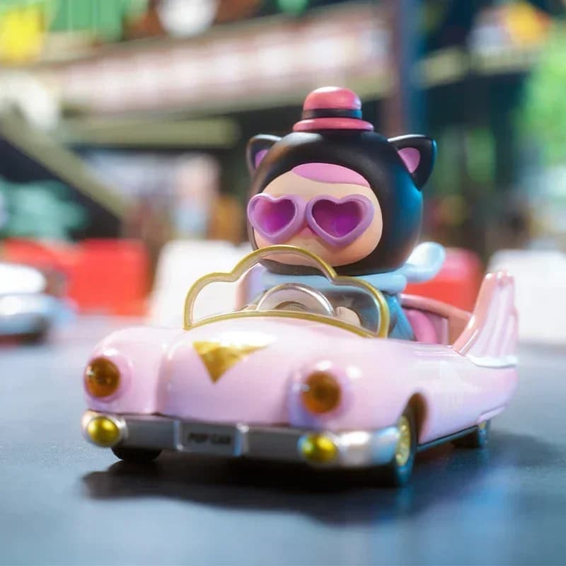 POP MART POPCAR Super Track Series Blind Box Toys Kawaii Anime Action Figure Collezione di ornamenti per scatole misteriose a sorpresa