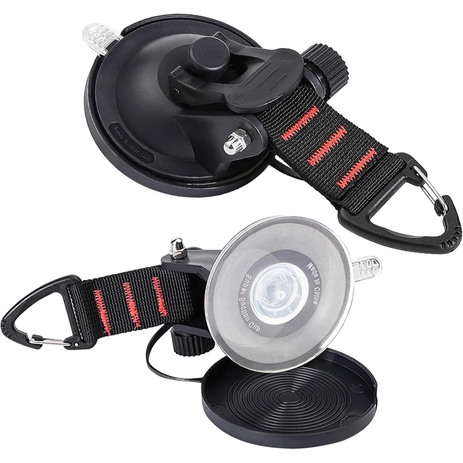 Ganci a ventosa resistenti per campeggio, 10 kg ciascuno, ventosa potente con gancio di fissaggio per tendalino auto, barca, SUV