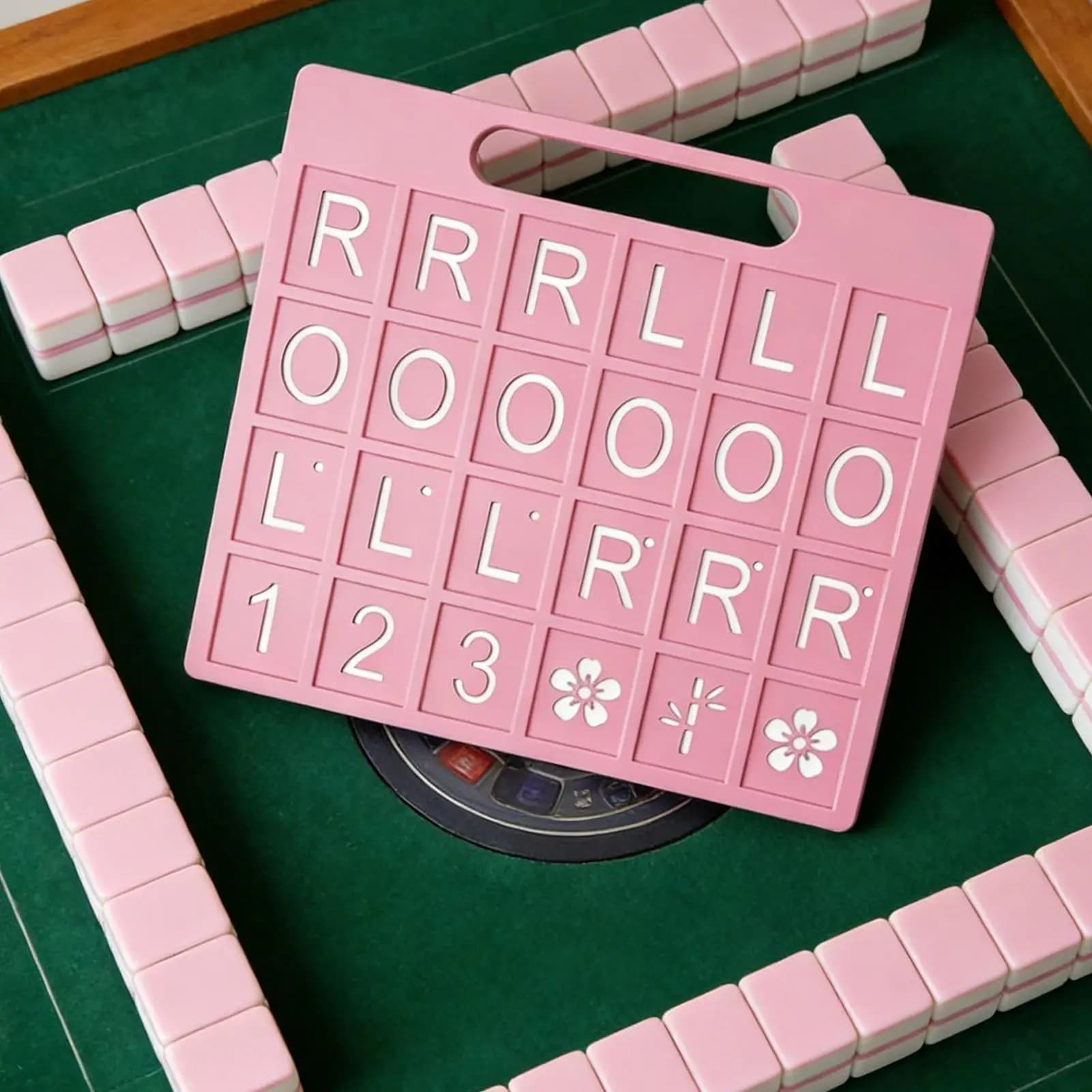 Tavola da Mahjong Portatile per Pratica con 24 Scomparti, Gioco Divertente per Allenamento, Ideale per Vacanze e Campeggio